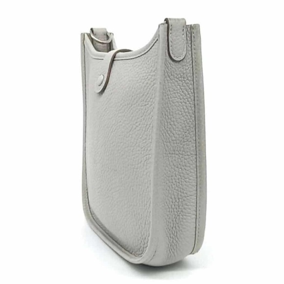 Hermes Evelyne 16 Gray Leather Shoulder Bag - Picture 5 of 6
